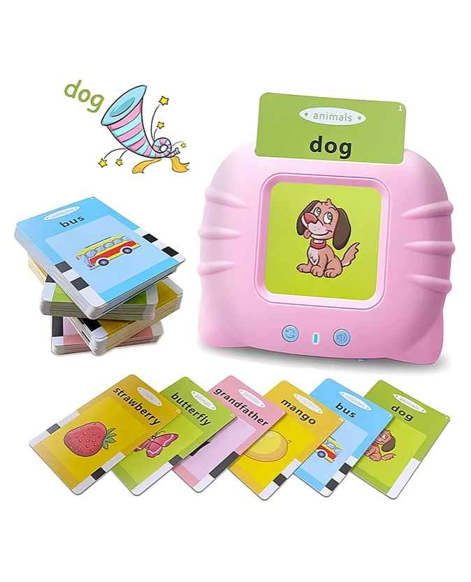 Interactive Talking Flash Cards for Kids – Learn Words with Sounds | USB Rechargeable