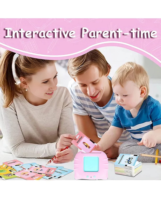 Interactive Talking Flash Cards for Kids – Learn Words with Sounds | USB Rechargeable