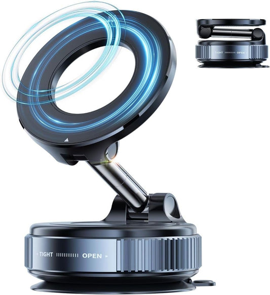 Vacuum Magnetic Suction Cup Phone Mount with 360 Degree Rotation